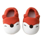 Quealent Big_Kid Boys Shoes Dinosaur Slippers with Sound Toddler Baby Boy Girl Sock Shoes Non-Slip Cartoon First Walkers Kids Slippers Size 1 Orange 12.0 Cm